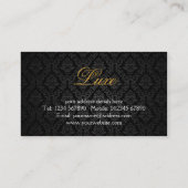 シマウマのプリントの名刺 名刺 (裏面)