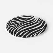 シマウマのプリントの紙皿 ペーパープレート (アングル)