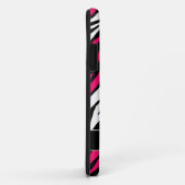 シマウマのプリントの赤紫の組合せのiPhone 5の箱 Case-Mate iPhoneケース (裏面/右)