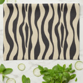 シマウマのプリント キッチンタオル (折り畳み)