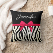 シマウマのプリント クッション (ブランケット)