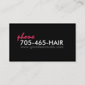 シマウマのプリント-名刺 名刺 (裏面)