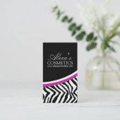 シマウマのプリント{縦}:: 名刺 (スタンド正面)