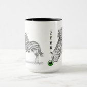 シマウマのマグ-アフリカシリーズ マグカップ (中央)