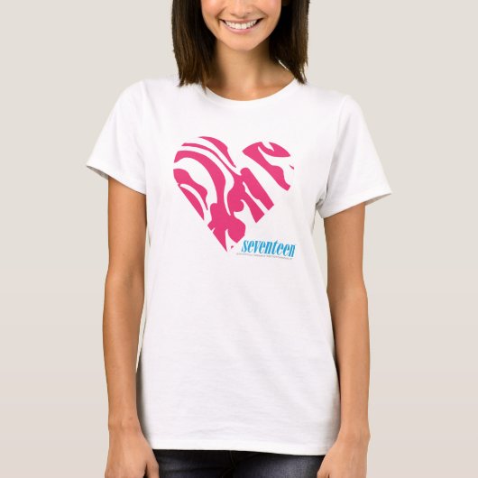 シマウマのマゼンタ2 Tシャツ (正面)