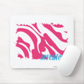 シマウマのマゼンタ3 マウスパッド (マウス)