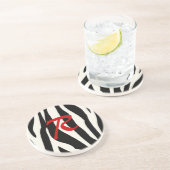 シマウマのモノグラムのコースター コースター (側面)