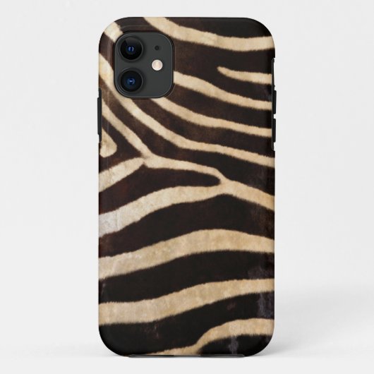 シマウマの体の毛皮の皮の箱カバー Case-Mate iPhoneケース (裏面)