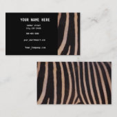 シマウマの名刺 名刺 (正面/裏面)