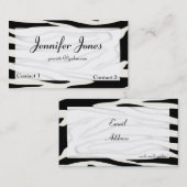 シマウマの名刺 名刺 (正面/裏面)