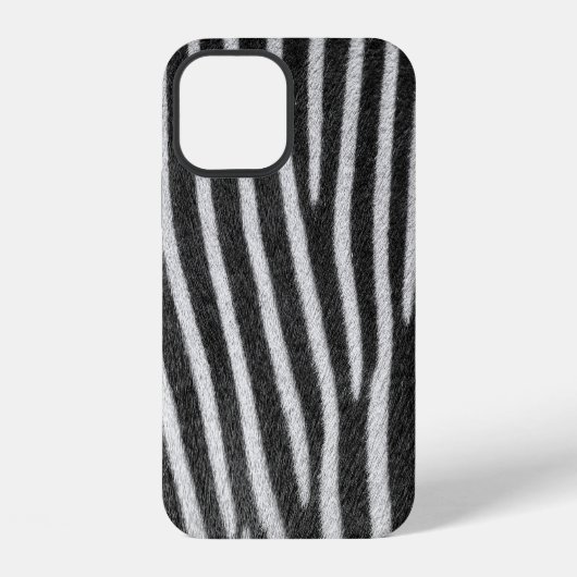 シマウマの毛皮の動物柄 iPhoneケース (裏面)