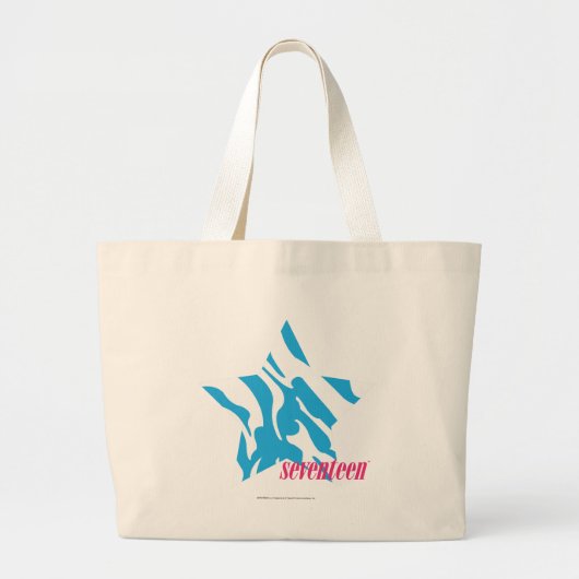 シマウマの水3 ラージトートバッグ (正面)