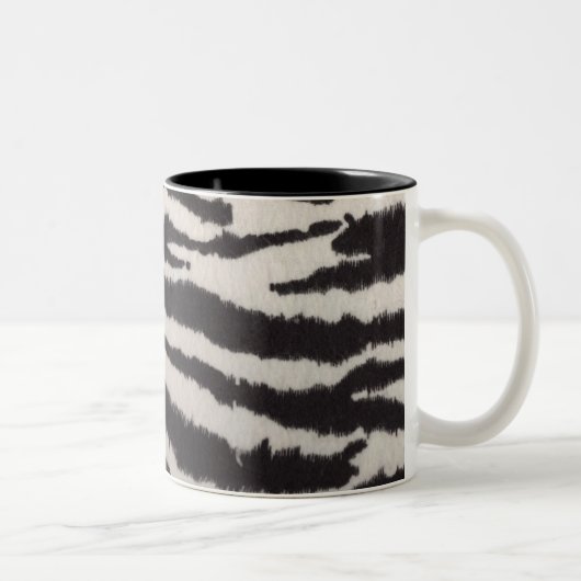 シマウマの生地のマグ ツートーンマグカップ (右)