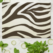 シマウマの皮のプリントのストライプなパターン キッチンタオル (折り畳み)