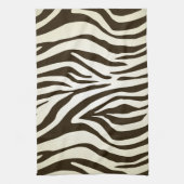 シマウマの皮のプリントのストライプなパターン キッチンタオル (縦)