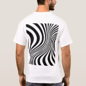 シマウマの皮のプリントテクスチャ柄 Tシャツ (裏面)