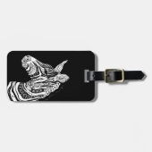 シマウマの種族の入れ墨のテーマの芸術 ラゲッジタグ (正面横)