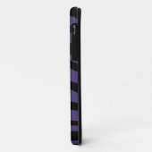 シマウマの紫と黒のアニマルプリントの皮 Case-Mate iPhoneケース (裏面/左)
