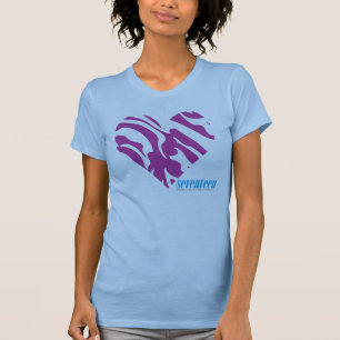 シマウマの紫色2 Tシャツ