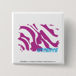 シマウマの紫色3 缶バッジ