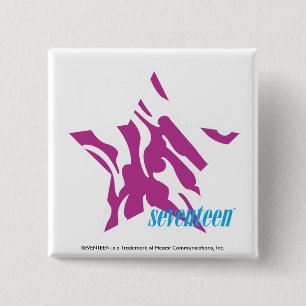 シマウマの紫色4 缶バッジ