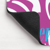 シマウマの紫色 マウスパッド (コーナー)