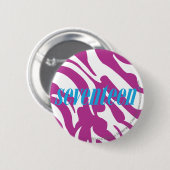 シマウマの紫色 缶バッジ (正面&裏面)