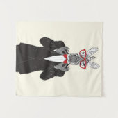 シマウマの紳士 タペストリー (正面(横))