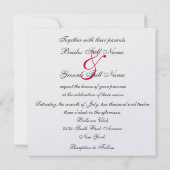 シマウマの結婚式招待状 招待状 (裏面)