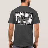 シマウマの絵3頭 Tシャツ (裏面)