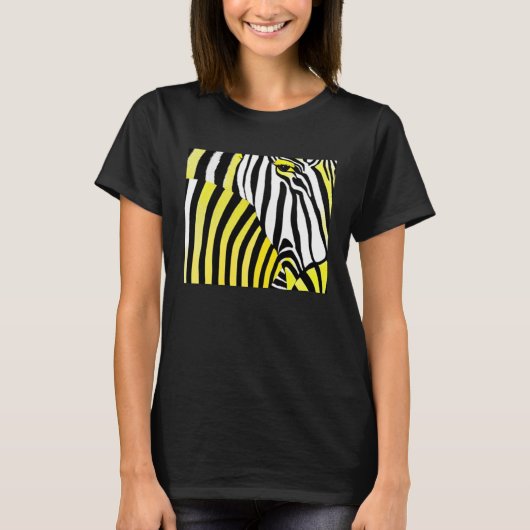 シマウマの縞模様 Tシャツ (正面)