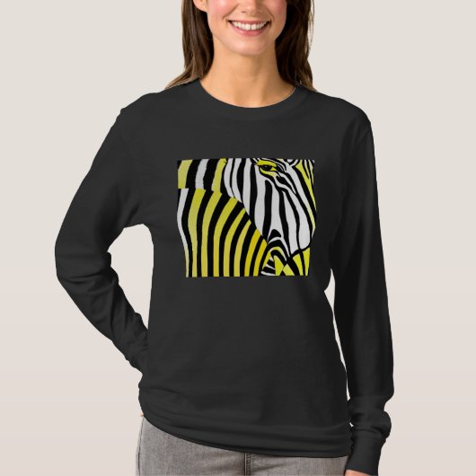 シマウマの縞模様 Tシャツ (正面)