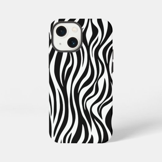 シマウマの肌柄プリント iPhoneケース (裏面)