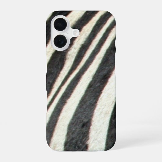 シマウマの肌 iPhone 16ケース (裏面)