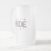 シマウマの花嫁 フロストグラスビールジョッキ (正面左)