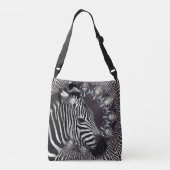 シマウマの芸術の十字の遺体袋 クロスボディバッグ (裏面)