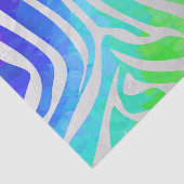 シマウマの虹および白写真 薄葉紙 (詳細)