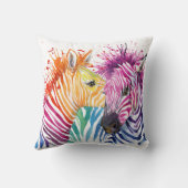 シマウマの虹の枕 クッション (裏面)