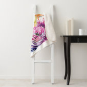 シマウマの虹のSherpa毛布 シェルパブランケット (インサイチュ)