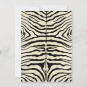 シマウマの誕生の発表 案内状 (裏面)