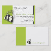 シマウマの財布-ライム 名刺 (正面/裏面)