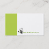 シマウマの財布-ライム 名刺 (裏面)