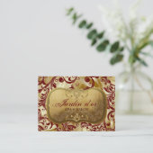 シマウマの赤のアポイントメントカードとの311-Jardin d'or 予約カード (スタンド正面)