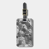 シマウマの走ること ラゲッジタグ (正面縦)