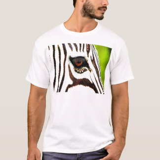 シマウマの野生動物の野性生物のナミビアのサファリアフリカ Tシャツ