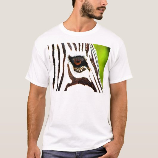 シマウマの野生動物の野性生物のナミビアのサファリアフリカ Tシャツ (正面)