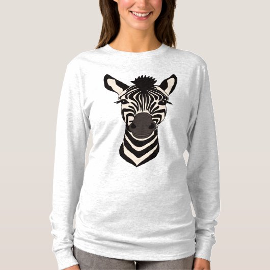 シマウマの顔 Tシャツ (正面)