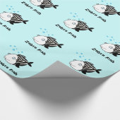 シマウマの魚 ラッピングペーパー (角)