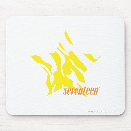 シマウマの黄色3 マウスパッド (正面)