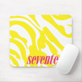 シマウマの黄色 マウスパッド (マウス)